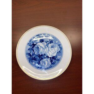 Meissen VNTG Floral Blue And White Decorative Wall Plate Perfect Condition.